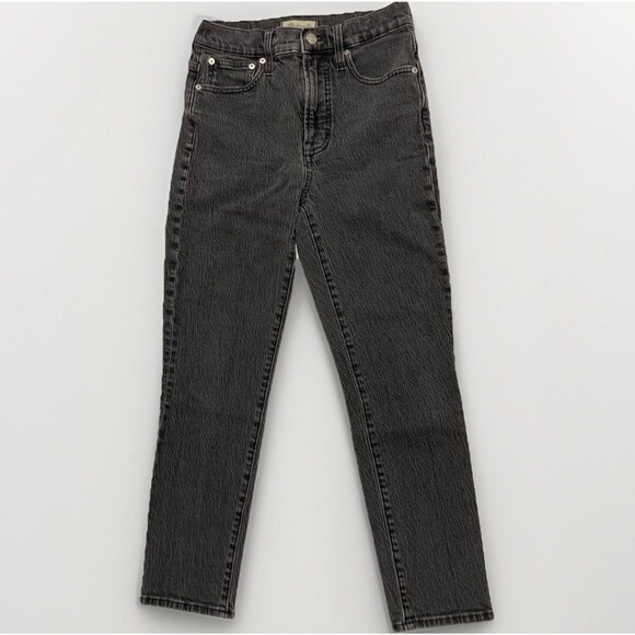 Madewell The Perfect Vintage Jean Lunar Wash Grey Textured Denim Women’s 25P - Picture 1 of 11